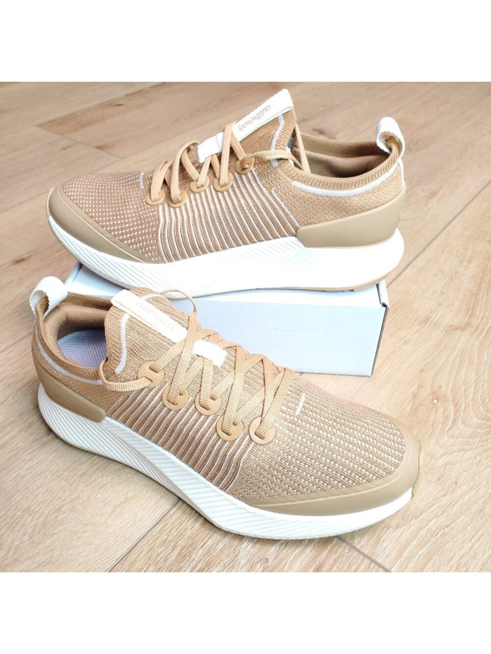 Allbirds Tree Glider Sneakers Womens Size 10 Beige Cream New NWOB Light Brown
